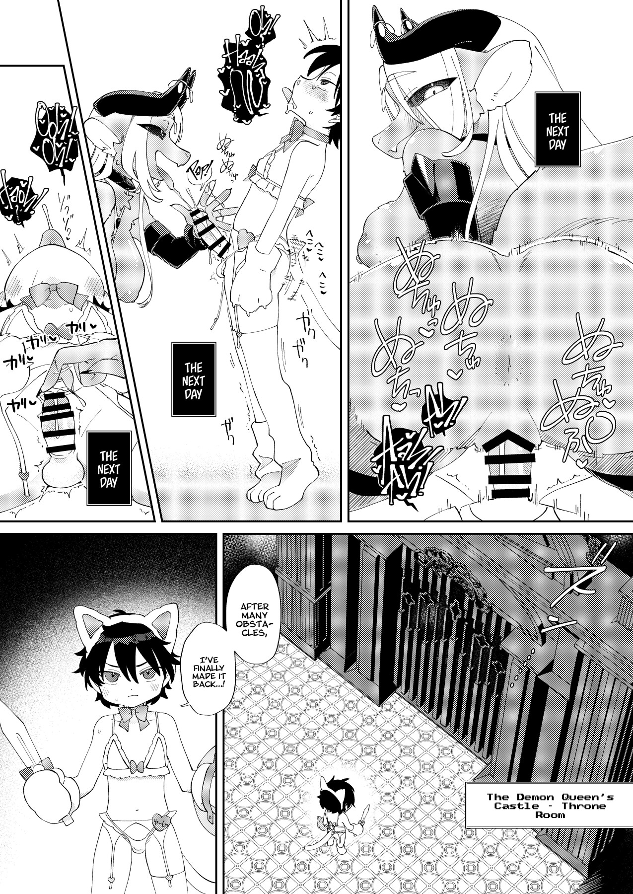 Hentai Manga Comic-The Demon Queen Was Invincible So The Hero Got All His Power Sucked From Him & Ended Up As Her Pet!-Read-18